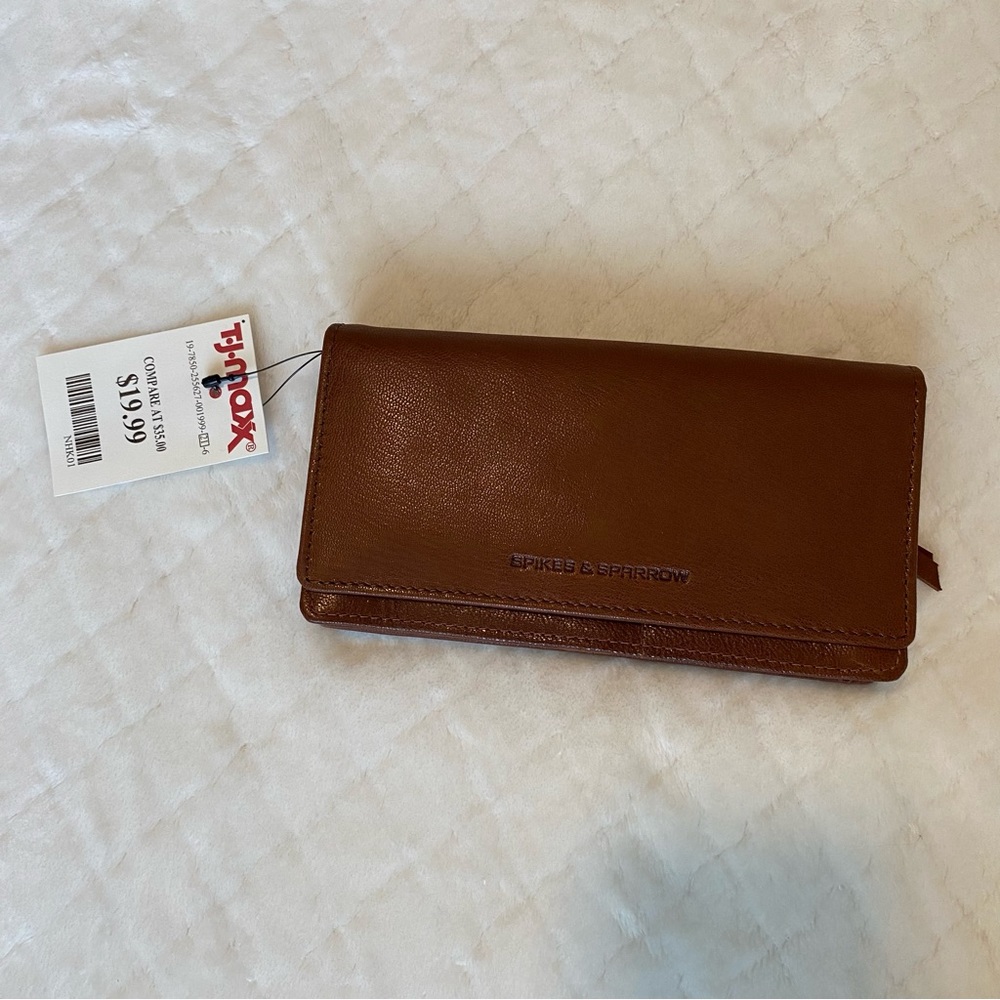 Spikes & Sparrow leather wallet